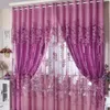 Haute Qualité 250*100 cm Pivoine Motif Voile Rideaux Pour Salon Fenêtre Rideau Tulle Sheer Cortinas Rideaux Rideaux