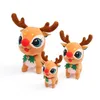 2021 Hög kvalitet med klockor Plush Elk Toy Party Favor Christmas Snowman Santa Claus Doll Children Giving Gifts Sweet Xmas Decorati8270489