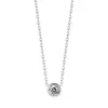 Collier de créateur Chaîne Chaîne Single Diamond Pendant Gol Silver Rose Rose en acier inoxydable Ne jamais fondre Colliers pour femmes élégantes modernes8849791