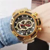 2021 Subaqua Gold Blue Rostfritt stål Kvarts Men Mode Business Undefeated Watch Reloj Dropshipping