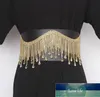 Kadın pist moda elmas boncuklu elastik pu cummerbunds kadın elbise korseler kemer kemerleri dekorasyon geniş kemer R2433 fabrika fiyat uzman tasarım kalite