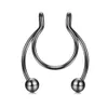 1Pc New Stainless Steel Fake Nose Ring Studs Hoop Septum Rings Colorful Fashion Body Piercing Jewelry