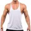 Mannen Tank Tops Katoen Heren Bodybuilding O Hals Gym Fitness Singlet Mode Mannelijke Mouwloos Shirt Sport Workout Ondershirt Kleding