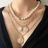 2021 Gem colar para mulheres pescoço cadeia ouro coração pérola borboleta pingente gargantilha moda jóias feminina