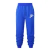 Homens soltos Esporte Correndo Calças de Impressão de Marca Sweatpants Fitness Training Calça Mens Reta Calças Tracksuit Jogging Sportswear