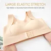 Sexy Bra for Women Seamless Push Up Wire Free Brassiere Bra Bralette Underwear Ice silk plus size lager cup Lingerie intimate 210623