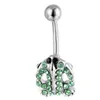 Yyjff D0493 Frog Belly Stude Stud Dk. Green Lt. Green