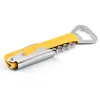 4 In 1 Multifunction Bottle Opener Non-slip Double Head Red Wine Knife Pull Tap Double Hinged Corkscrew Kitchen Bar Tool