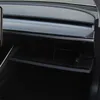 För Tesla Model 3 Y Center Armrest Glovebox Glove Box Storage Organizer Layered Sorting Board Stowing Tidying Car Accessories