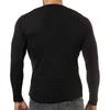 Мужские свитеры осень зима вязаный свитер с длинным рукавом полосатый твердый Slim Fit Pullover Sueter Hombre 220105