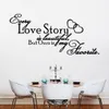characters "Love Story" Living Room Backdrop Removable Waterproof Vinyl decoration wall stickers home decor love 210420