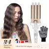 CKeyin 3 fat Professionell Curling Keramik Triple Barrel Kvinnor Curler Iron Hair Wave Styling Tool Dropshipping