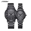 Sinobi New Fashion Lover Zegarki Kwarcowe Prosta Sukienka Mężczyzna Kobieta Watch Para Wristwactes Prezent Ślubny Clcok Relojes Homble 2020 q0524