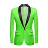 Yellow Pink Blue Red Apple Green Colorful Wedding Prom Groom Tuxedo Men's Sacka Jacket Singer Prom Slim Fit Blazers 220310