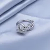 Slovecabin Vintage erkek mücevher 925 STERLING Gümüş Kilit Alyans Bague Femme Marage Argent Kadınlar için 220216