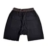 Idopy Mens Hi Street Fashion Harem Shorts Drop Crotch Loose Pants Drawstring Pocket With Zipper Slacks For Male H1210