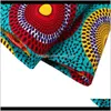 Clothing Apparel Drop Delivery 2021 Arrive Polyester Prints Ankara Binta Real Wax High Quality 6 Yards/Lot African Fabric For Party Dress Eju