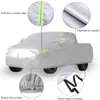 Kamyonlar için Tam Su Geçirmez Toz Dayanıklı Güneş Kar UV Koruma Kapalı Açık Gümüş Araba Kılıfı M / L