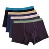 Plus Size Male 4 Pcs/lot Underwear s Shorts Cotton Cuecas Men Solid Underpants Man Boxer Large XL-9XL