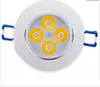 AC 85 ~ 265V 110V 220V DIMMALE 12W LED 다운 라이트 오목한 천장 램프 순수/따뜻한 흰색 LED 고정물 다운 라이트 Cerohs DHL