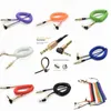 Universal 3.5mm Audio Spring Cables 3.5 Jack Male Aux Cable för iPhone Högtalare Hörlurar MP3 4 PC Home Car Stereos
