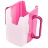 Tasses Soucoupes Bébé Enfant Universel Jus Pouch Lait Boîte Titulaire Tasse Toddler Self-Helper Rose