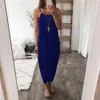 2020 Sexy Spaghetti Strap White Dresses Knitted Women Casual Irregular Loose Maxi Dresses Summer Boho Beach Long Dress Vestidos X0521