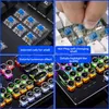 Retro Punk Mechanical Keyboard Blue Black Switch 104 Keys USB Wired Gaming Keyboards RGB Backlit PC Laptop Gamers