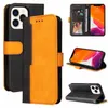 Brieftaschen-Handyhüllen für iPhone 14 13 12 11 Pro Max XR XS X 7 8 Plus – Business-Nähte PU-Leder Flip Kickstand Cover Case mit Kartenfächern