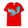 21SS Designers Tshirts Animal Print Sommar Andas Fashion Tshirts Trendy Bear Pattern Casual Män och Kvinnor Toppkvalitet