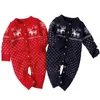 Born Strampler Herbst Winter Weihnachten Hirschdruck Mädchen Overall für Unisex Baby Kleidung 0 3 24 Monate 210417