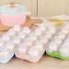 Förvaring Flaskor Krukor Kylskåp Mat Box Kök Tillbehör Arrangör Färska Dumplings Vegetabiliska ägghållare Rack