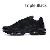 Black Hex Bat tn plus se chaussures de course pour hommes triple blanc Crater DMP Euro Tour Fresh Perspective oreo hommes formateurs baskets de sport 7-12