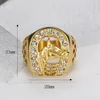 Stainless steel gold plated horse ring for men mix size 7 # to 15#