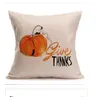 Happy Thanksgiving Day Oreiller Couvre Automne Décor Coton Lin Donner Merci Canapé Coussin Taie D'oreiller Maison De Voiture Coussin Couvre 45 * 45 cm