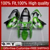 포 바디 KAWASAKI ZX900CC ZX900 ZX9 R ZX9R 00 01 02 03 녹색 검은 56HC.15 ZX 9R 9 R 900 900CC ZX9R 2000 2001 2002 2003 전체 바람막이 키트