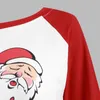 Women's Hoodies & Sweatshirts Womens Long Sleeve Santa Claus Print Round Neck Blouse Loose Tops Casual Cute Holiday Shirt Suitable All Seaso