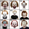 Halloween Cosplay Prop Halloweens Facemask Movie Stephen King's It 2 ​​Joker Pennywise Mask Volledige Gezicht Horror Clown Maskers T9i001406