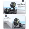 12V-24V USB-auto ventilator voor dashboard luchtcirculatie fans ABS Drie snelheden zomer-koelventilator-hoge luchtstroom