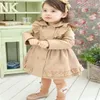 Trench doppiopetto principessa in pizzo ragazza Autunno inverno bambina bambina Capispalla per bambini Abbigliamento per bambini taglia 100-160