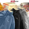 ラッパースター男性フリースハラジュックウォームパーカーメンズ韓国のファッションストリートウェア冬のジャケット和風和風ヴィンテージバブルコート211216
