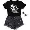 The Doom Generation T рубашка женская хлопок с коротким рукавом 80-х годов Harajuku гранж графические тройники топы мода повседневная негабаритные футболки 210518