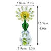 HD cristal marguerite fleur rêves Figurine ornement presse-papiers décor de bureau à domicile Souvenir mariages anniversaires cadeaux d'anniversaire