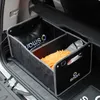 Bilarrang￶r Smart 450 451 453 Fortwo Forfour Foldbar Black Storage Box Bag Oxford Tyg Styling Accessory Mesh i bagageutrymmet
