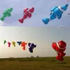 New High Quality Customized Nylon Umbrella Cloth Clownfish Jellyfish Bear Tiger Cartoon Windsock For Pilot And Outdoor Good Flying Kite