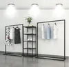 Ticari Mobilya Bayan Giyim Mağazası Raf Raf Giysi Rafları Zhongdao Penceresine İniş Asılı