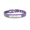 Adjustable Reflect Light Dog Collar Soft Leather Pin Buckle Collars Neck Pet Dog Supplies Small To Large Will and Sandy