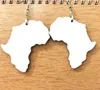 10 Par Biżuteria Sublimacja DIY Białe Puste Drewniane Afryki Kolczyki