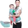 Transportörer slingrar ryggsäckar 3in1 baby wrap bärare med höftstol 360 allposition sele för född lumbal support midjepall 038461064