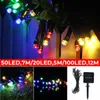 Solar Power Fairy Light 8 Modi IP65 Waterdichte Indoor Outdoor Kerstdecoratie Verlichting voor Thuis Garden Party Slaapkamer Bruiloft DIY - 5m